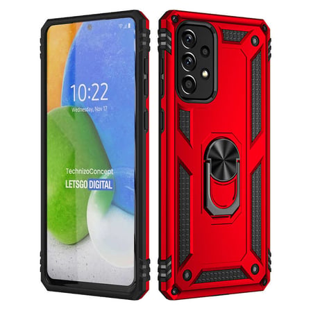 Galaxy A73 Kılıf Kamera Koruyucu Manyetik Standlı Tank Koruma SystemCom