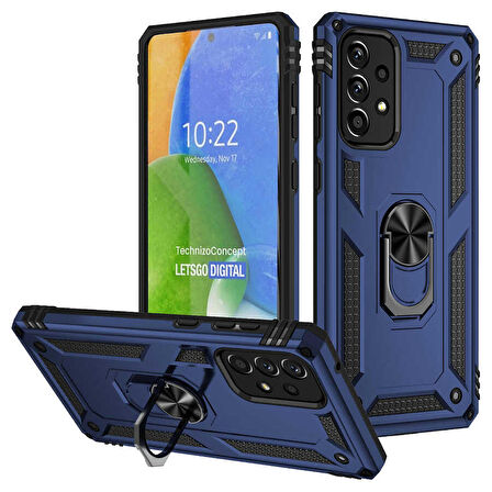 Galaxy A73 Uyumlu Zore Vega Kapak-Mavi