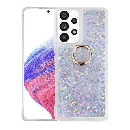 Galaxy A13 4G Uyumlu Zore Milce Kapak-Gümüş