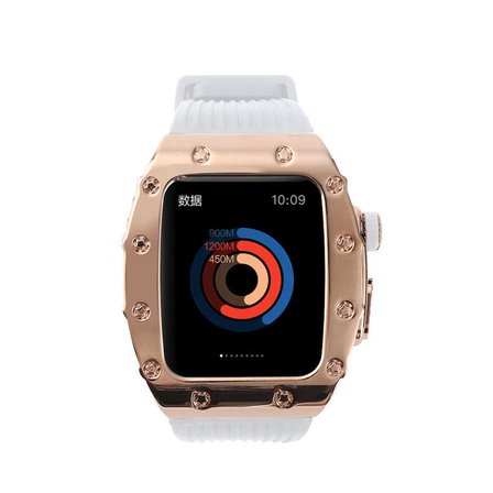 ​​​Watch 7 45mm Uyumlu KRD-65 Zore Kordon-Beyaz-Siyah