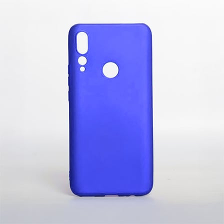 Huawei Y9 Prime 2019 Kılıf MKST Premier Silikon Kapak - Saks Mavi