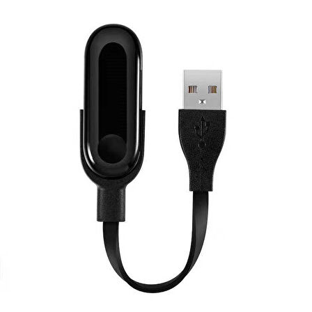 Siyah Xiaomi Mi Band 2 Usb Şarj Kablosu-Zore
