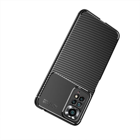 Xiaomi Redmi Note 11 Pro 5G Kılıf Karbon Görünümlü Silikon Kamera Korumalı Üstün Koruma SystemCom