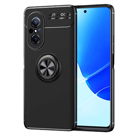 Huawei Nova 9 SE Kılıf Zore Ravel Silikon Kapak-Siyah