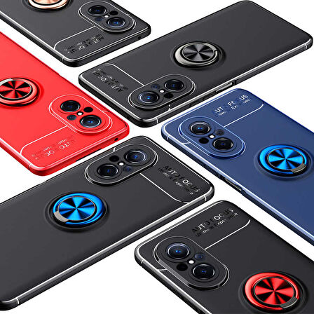 Huawei Nova 9 SE Kılıf Zore Ravel Silikon Kapak-Siyah