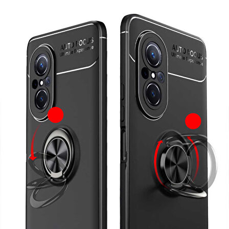 Huawei Nova 9 SE Kılıf Zore Ravel Silikon Kapak-Siyah