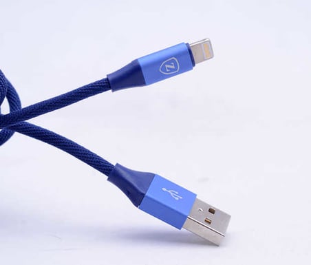 Kırmızı Metal Uçlu Lightning Usb Kablo-Zore