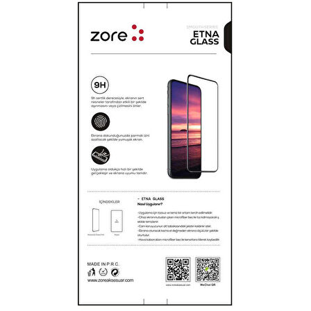 iPhone 12 Pro Uyumlu Zore Etnaa Cam Ekran Koruyucu