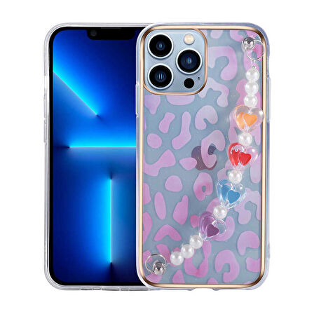 iPhone 13 Pro Uyumlu Zore Pilla Kapak-Pembe