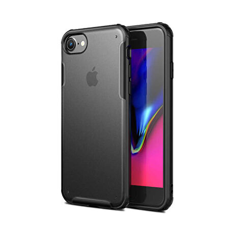 iPhone SE 2022 Uyumlu Zore Volks Kılıf-Siyah
