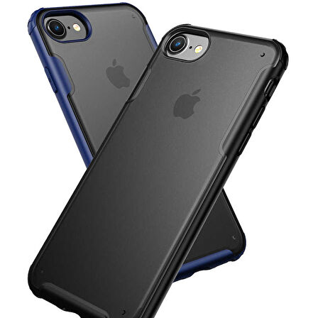iPhone SE 2022 Uyumlu Zore Volks Kılıf-Siyah