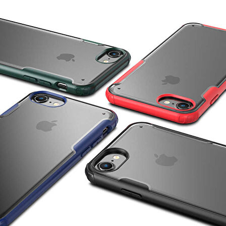 iPhone SE 2022 Uyumlu Zore Volks Kılıf-Siyah