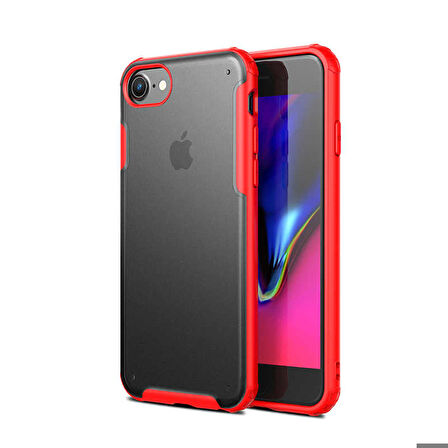 iPhone SE 2022 Uyumlu Zore Volks Kapak-Kırmızı