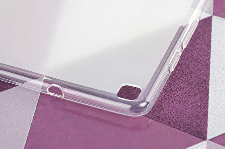 Galaxy Tab A 8.0 T290 Kılıf  Uyumlu ​ARTH Tablet Süper Silikon Kapak-Beyaz