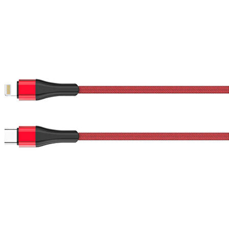 Kırmızı ZR-LC961 PD To Lightning Kablo-Zore