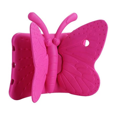 iPad 2. Nesil Uyumlu ​ALT Butterfly Standlı Tablet Kılıf-Pembe Koyu