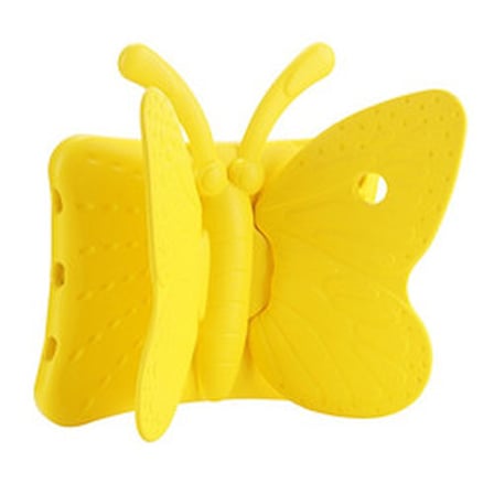Lexroo iPad 2 3 4 Butterfly Standlı Tablet Silikon Kılıf - Sarı