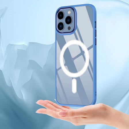 İphone 12 Pro Kılıf Mage Şeffaf Arka Yüz Kamera Yükseltili Silikon Novatech