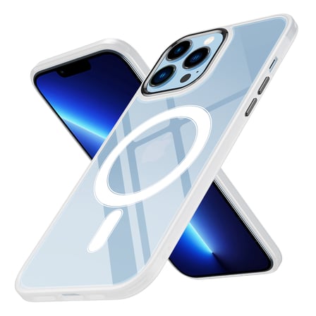 İphone 12 Pro Max Kılıf Mage Şeffaf Arka Yüz Kamera Yükseltili Silikon Novatech