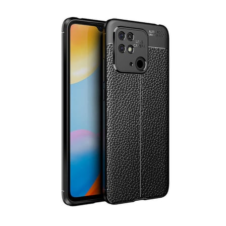 Xiaomi Redmi 10C Kılıf Deri Görünümlü Silikon Kamera Korumalı Üstün Koruma FORUMSHOP