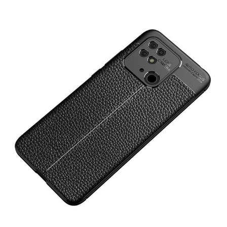 Xiaomi Redmi 10C Kılıf Deri Görünümlü Silikon Kamera Korumalı Üstün Koruma FORUMSHOP