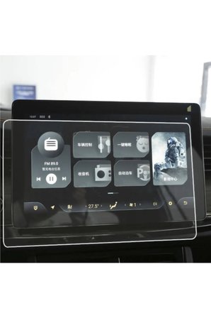 Fuchsia Tesla Skywell ET5 Uyumlu Araç Multimedia LCD Ekranı İçin Şeffaf Temperli Koruma Camı