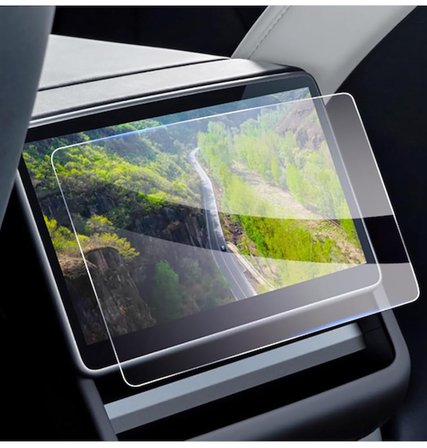 Fuchsia Tesla Skywell ET5 Uyumlu Araç Multimedia LCD Ekranı İçin Şeffaf Temperli Koruma Camı