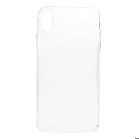 iPhone XS Max 6.5 Uyumlu Zore Süper Silikon Kapak-Renksiz