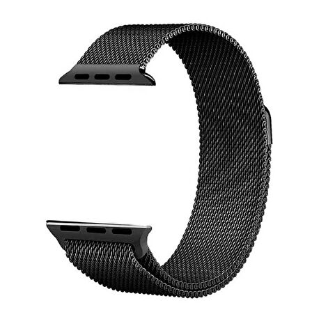 Watch Ultra 49mm Kordon Uyumlu KRD-01 Metal Strap Kayış CLO- Siyah