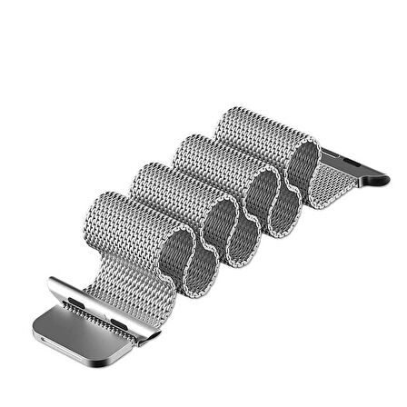 Watch Ultra 49mm Kordon Uyumlu KRD-01 Metal Strap Kayış CLO- Siyah
