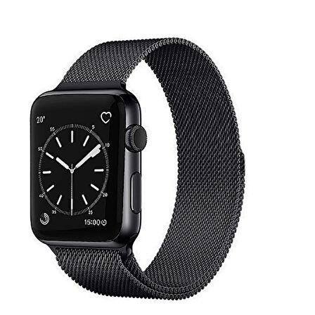 Watch 44mm Uyumlu KRD-01 Metal Zore Kordon-Kırmızı