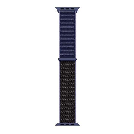 Watch Ultra 49mm Kordon Uyumlu KRD-03 Hasır Strap Kayış CLO- Midnight Blue-Black