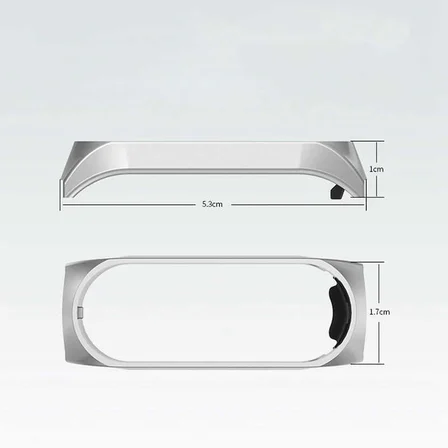 Xiaomi Mi Band 3 Uyumlu KRD-06 Metal Zore Kordon-Gümüş