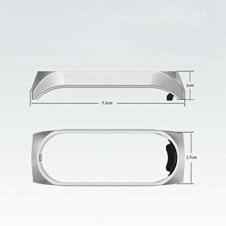 Xiaomi Mi Band 4 Uyumlu KRD-06 Metal Zore Kordon-Siyah