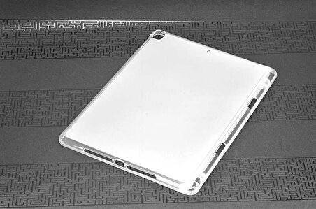 iPad 10.2 (8.Nesil) ​İNC Kalemli Tablet Silikon - Siyah
