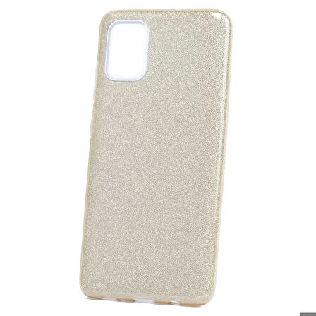 Galaxy A71 Uyumlu Zore Shining Silikon-Gold