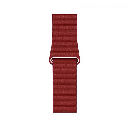 Zore Apple Watch Ultra 49mm Uyumlu Kordon KRD-09 Deri Lop Strap Kayış