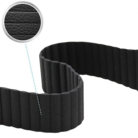 Watch 42mm Uyumlu KRD-09 Deri Lop Zore Kordon-Lacivert