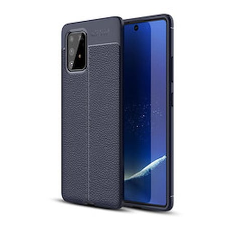 Lexroo Galaxy A91 (S10 Lite) Kılıf Lexroo Niss Silikon Kapak - Lacivert