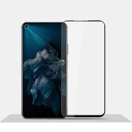Huawei Honor 20 MKST Kenarları Kırılmaya Dayanıklı Cam Ekran Koruyucu - Siyah