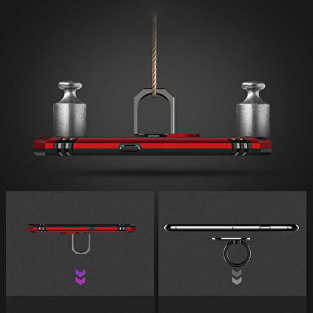 Galaxy S20 Uyumlu Zore Vega Kapak-Kırmızı