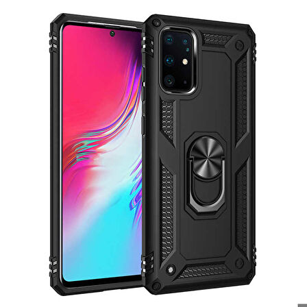 Galaxy S20 Plus Uyumlu Zore Vega Kapak-Siyah