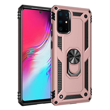 Galaxy S20 Plus Uyumlu Zore Vega Kapak-Rose Gold