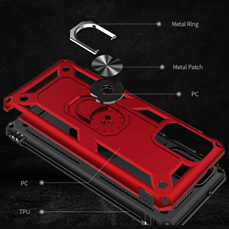 Galaxy S20 Plus Uyumlu Zore Vega Kapak-Gri