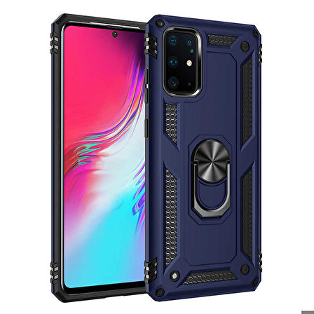 Galaxy S20 Plus Uyumlu Zore Vega Kapak-Mavi