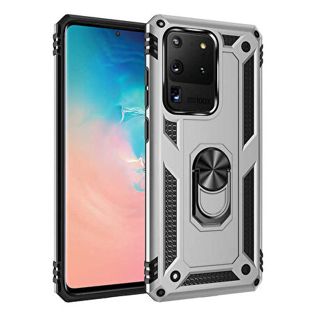 Galaxy S20 Ultra Uyumlu Zore Vega Kapak-Gri
