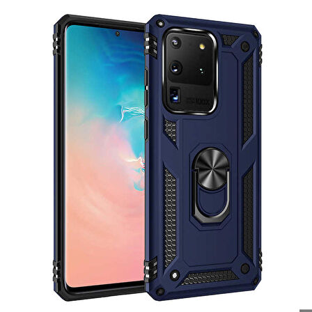Galaxy S20 Ultra Uyumlu Zore Vega Kapak-Mavi