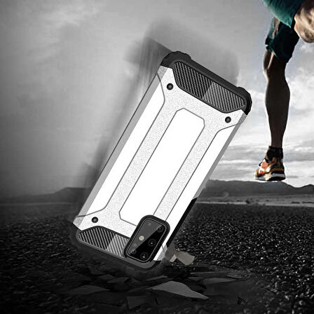 Galaxy S20 Plus Uyumlu Zore Crash Silikon Kapak-Kırmızı