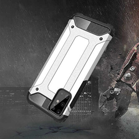 Galaxy S20 Plus Uyumlu Zore Crash Silikon Kapak-Kırmızı