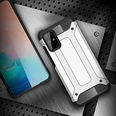 Galaxy S20 Plus Uyumlu Zore Crash Silikon Kapak-Kırmızı